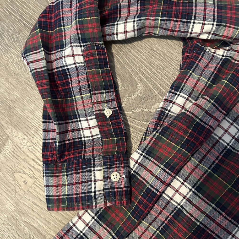 Ralph Lauren Men's Checkered Plaid Button Down Long Sleeve Cotton Shirt Large - Picture 6 of 10
